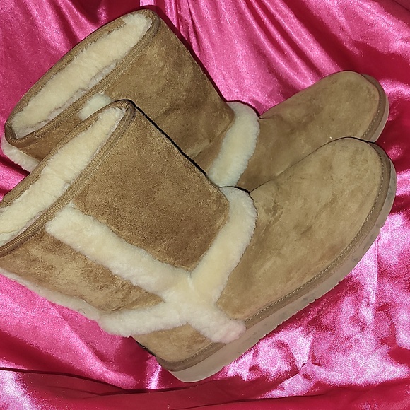 UGG BOOTS - CHESTNUT WITH FUR - Picture 3 of 7